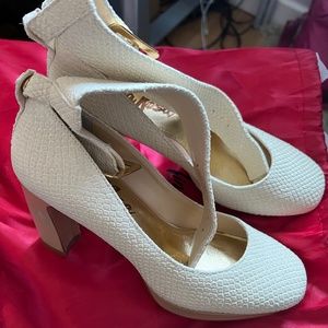 White Heels - Linea Rosa Size 5.5 | 36